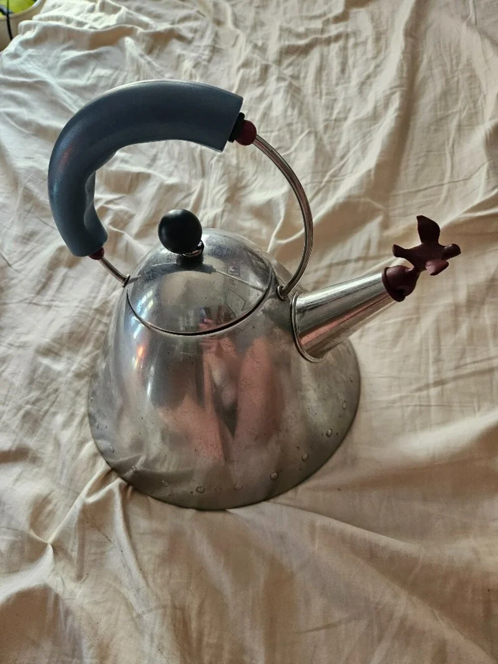 Alessi Tea Kettle with Bird Whistle